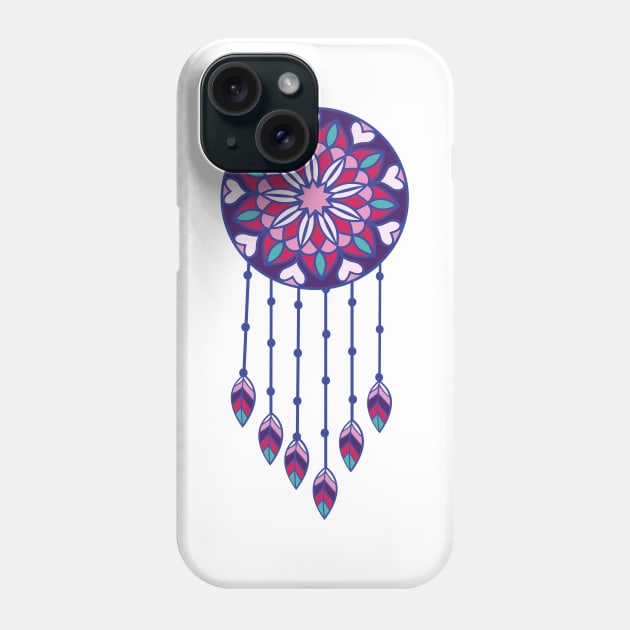 Mandala dreamcatcher dream catcher bad dream chaser native feathers Phone Case by alcoshirts