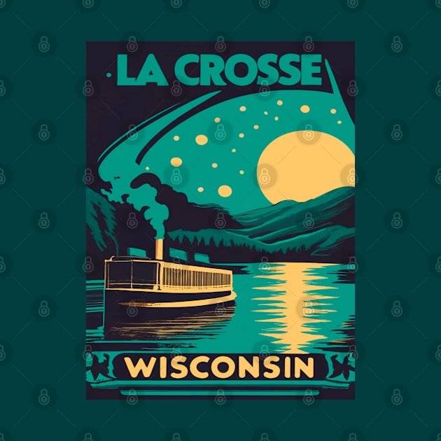 La Crosse Wisconsin Mississippi River Boat by BlueLine Design