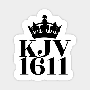 KJV 1611 (King James Version with crown) Magnet