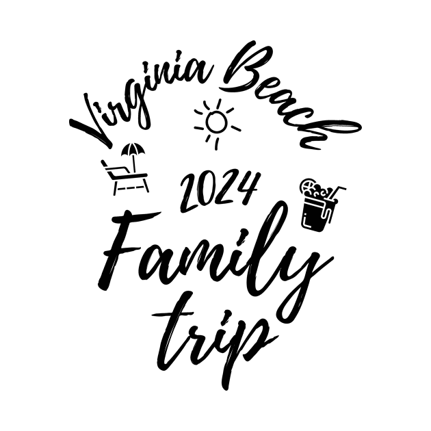 Virginia Beach Family Trip 2024 Vacation Fun Matching Group Design by OriginalGiftsIdeas