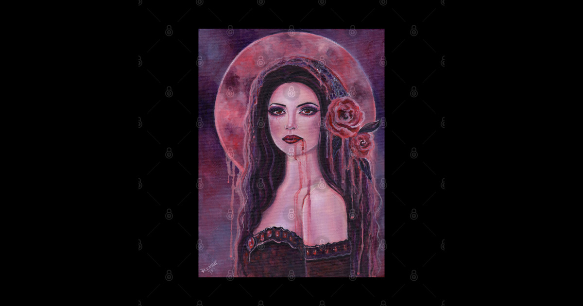 Blood Moon Vampire Art By Renee Lavoie Vampire Posters And Art