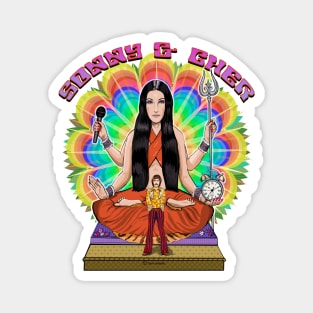 Sonny and Cher- Psychedelic Goddess Magnet