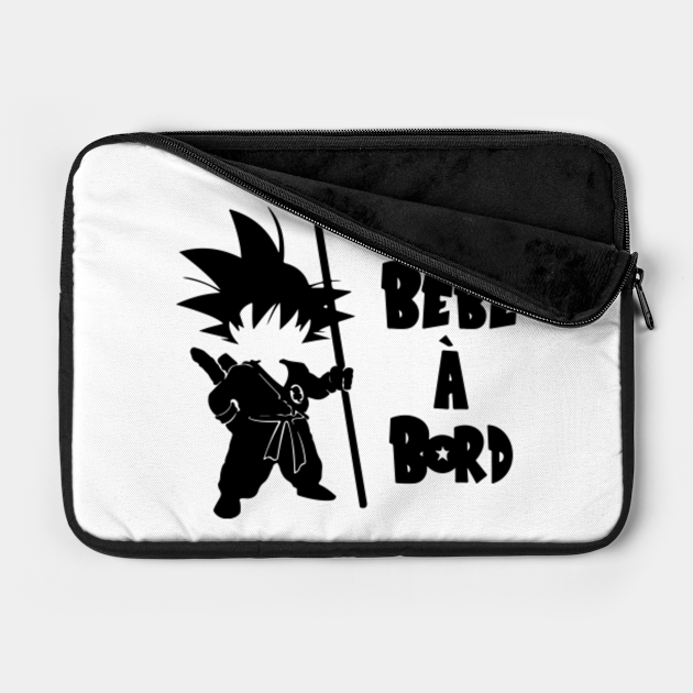 Bebe A Bord Super Saiyan Son Goku Dragon Ball Laptop Case Teepublic