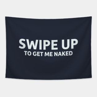 Swipe Up To Get Me Naked Tapestry