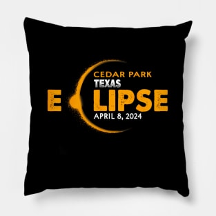 Total Solar Eclipse 2024 In Cedar Park Texas Pillow