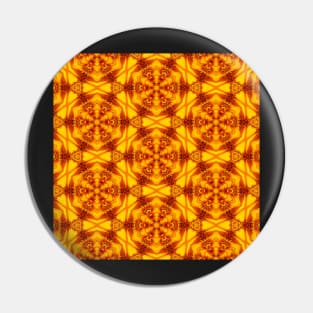 Golden Yellow Sunflower Pattern 3 Pin