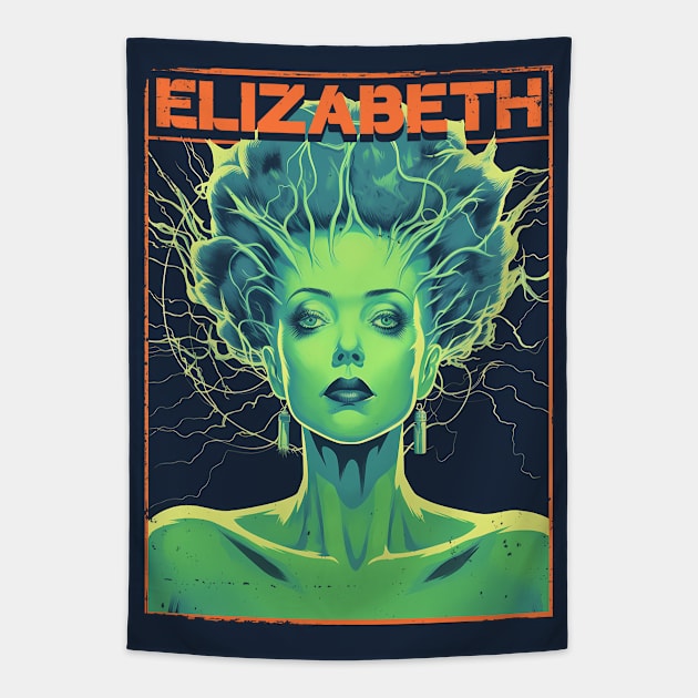 Elizabeth - Bride of Frankenstein Tapestry by RetroPandora