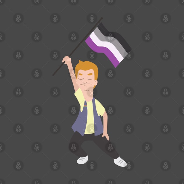 Jimmy Jr. x Asexual Flag by gray-cat