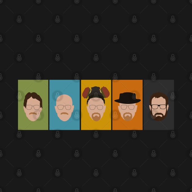 the evolution of Walter White by Masterpopmind