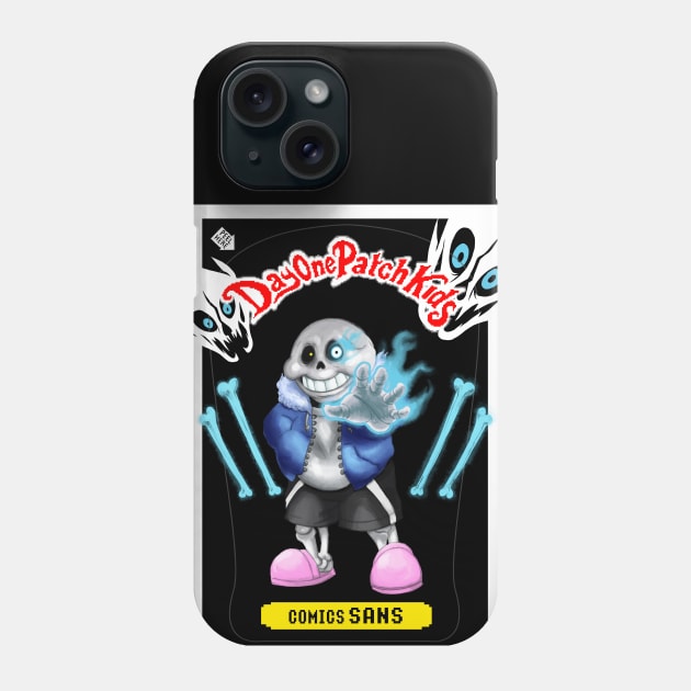 Day One Patch Kids 025 ( Comics Sans ) Phone Case by RottenTanuki