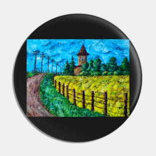 Old Church Canada Pin