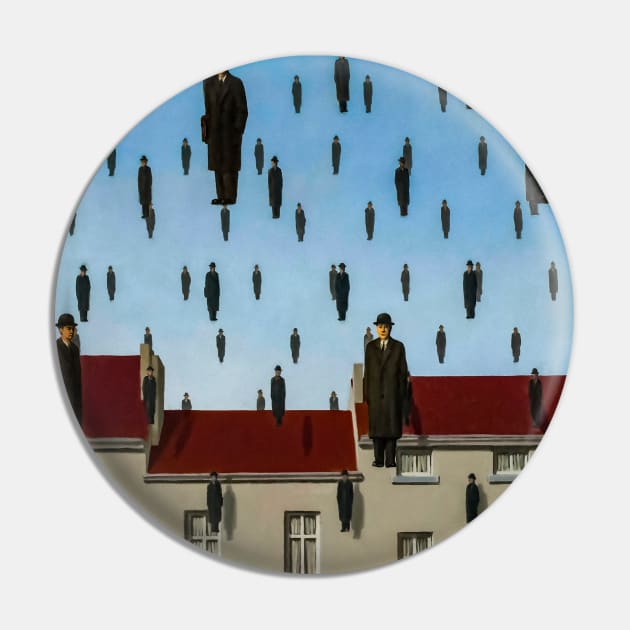Rene Magritte - Golconda Pin by GrampaTony