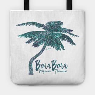 Bora Bora, French Polynesia, Palm Tree Tote