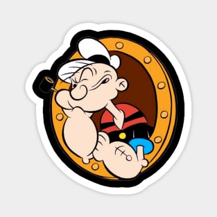 popeye design for happy 9 Magnet