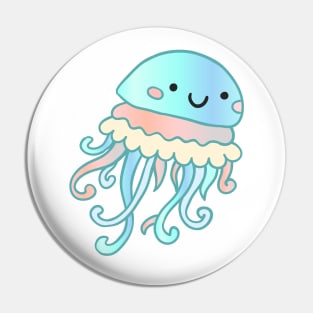 Doodle jellyfish Pin