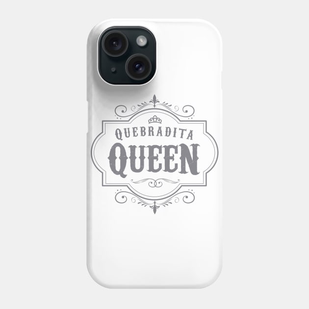 Quebradita queen - gray vintage design Phone Case by verde