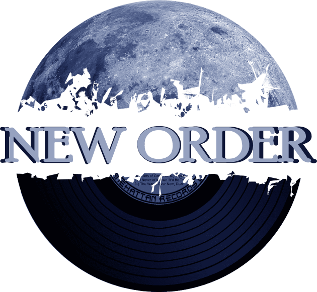 New Order blue moon vinyl Kids T-Shirt by hany moon