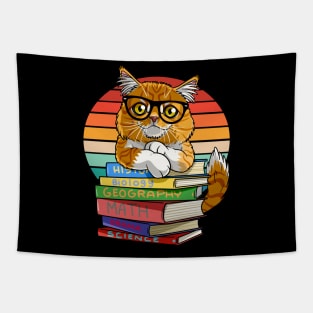 Maine Coon Cat Back To School Teacher's Pet Tapestry