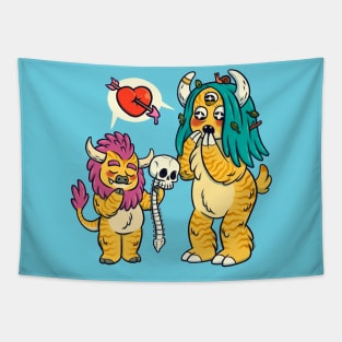 Monster Valentines Tapestry