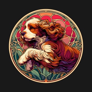 Cocker Spaniel Art Nouveau Design - Dog Lovers Gift T-Shirt