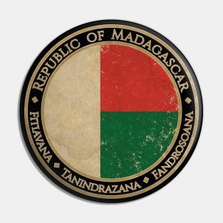 Vintage Republic of Madagascar Africa African Flag Pin