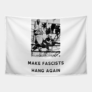 Make Fascists Hang Again (OpenDyslexic Version) Tapestry