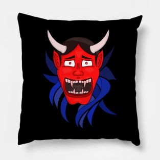 Noh Theater Hannya Japanese Pillow