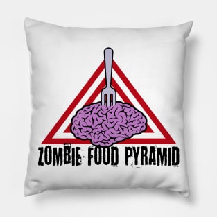 Zombie food Pyramid Pillow