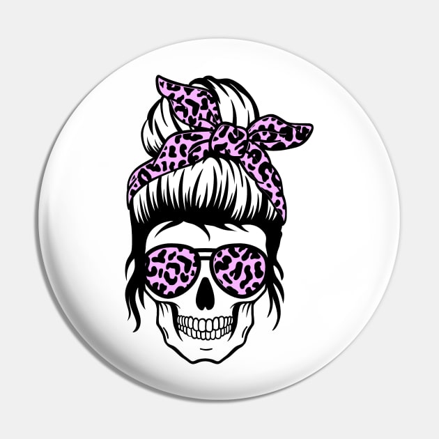 Mom Skull Pin by Satic