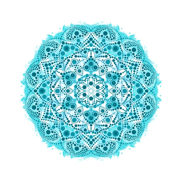 Blue mandala by NatalyChipura