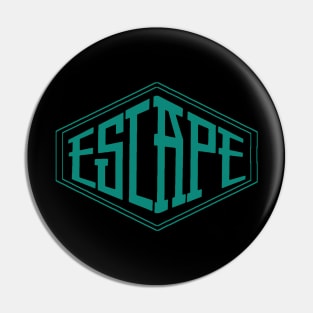 Escape logo style Green colour 3 Pin