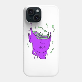psychedelic abstract portrait (PURPLE) Phone Case
