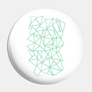 Abstraction Outline Thick Mint Pin