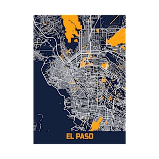 EL Paso - United States Bluefresh City Map T-Shirt