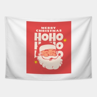 Retro Vintage Pink Santa Claus Tapestry