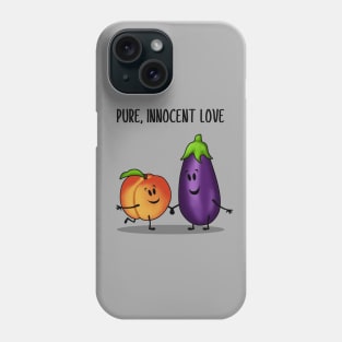 Eggplant and Peach Phone Case