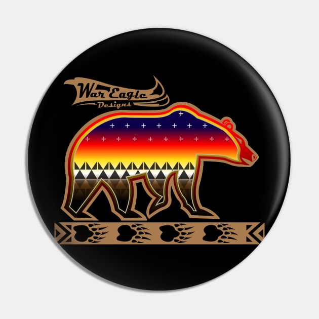 Protecting the people Brown Bear Pin by melvinwareagle