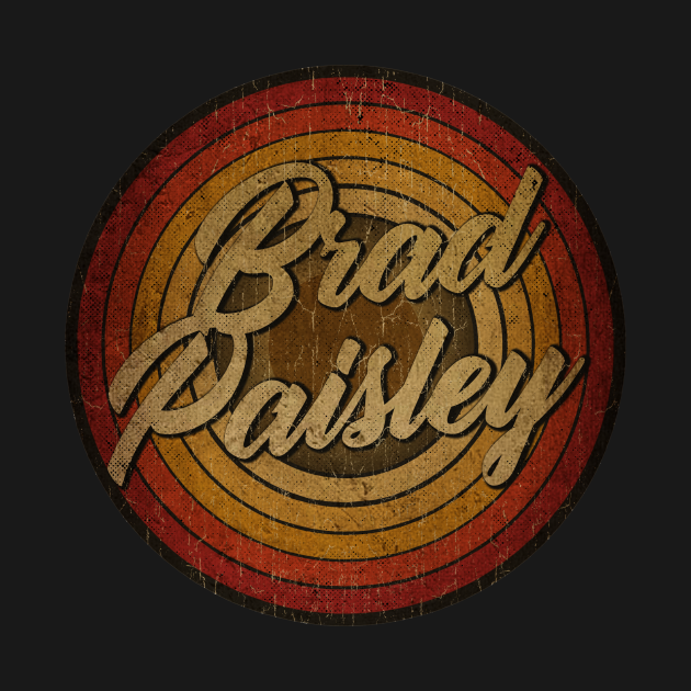 Disover arjunthemaniac,circle vintage retro faded Brad Paisley - Brad Paisley - T-Shirt