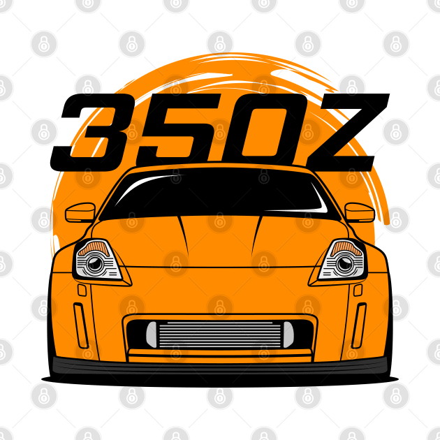 Orange 350Z JDM by GoldenTuners