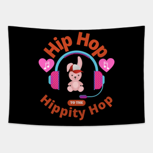 Hip Hop To The Hippity Hop Rabbit Bunny Lover Easter Retro Music Gifts Tapestry