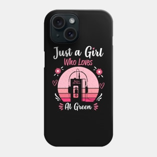 Just A Girl Who Loves Al Green Retro Headphones Phone Case