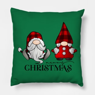 Merry Christmas Gnomes Pillow