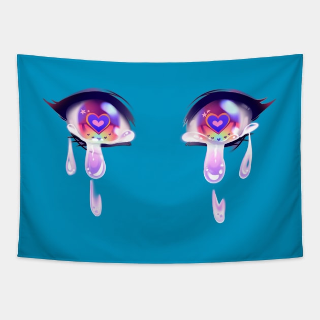 SUNSET EYES Tapestry by bekkie