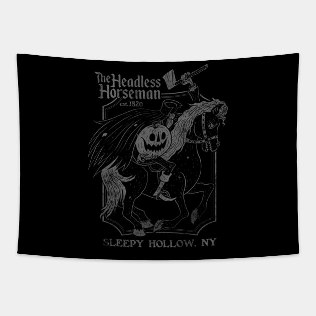 The Headless Horseman Tapestry by chrisraimoart