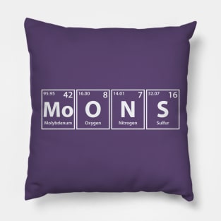 Moons (Mo-O-N-S) Periodic Elements Spelling Pillow