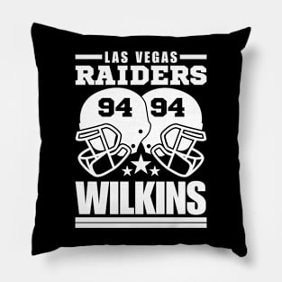 Las Vegas Raiders Wilkins 94 American Football Retro Pillow