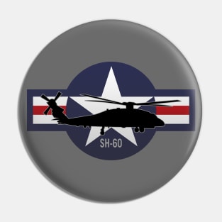 SH-60 Seahawk Military Helicopter Pin