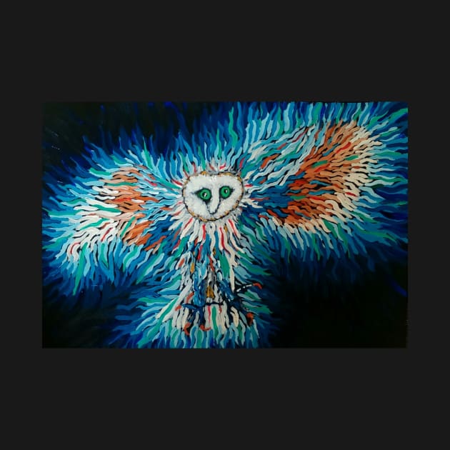 Owl - surrealist style - bird art by GarryGreenwood