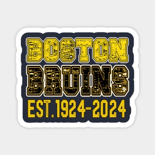 Vintage Bruins Est 1924-2024 Magnet