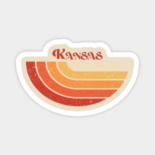 Retro style vintage kansas Magnet